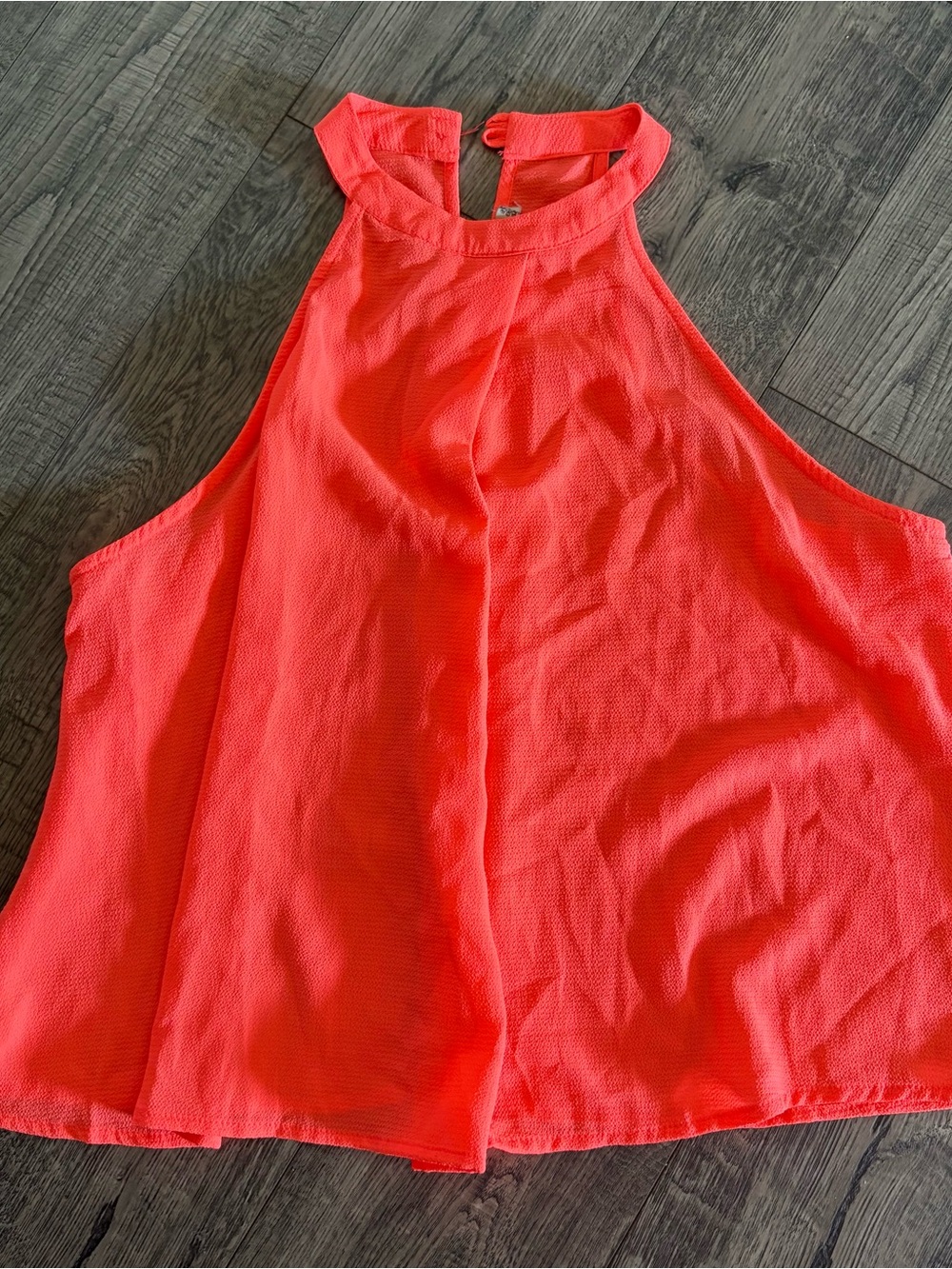 iris Neon Coral Halter Camisole